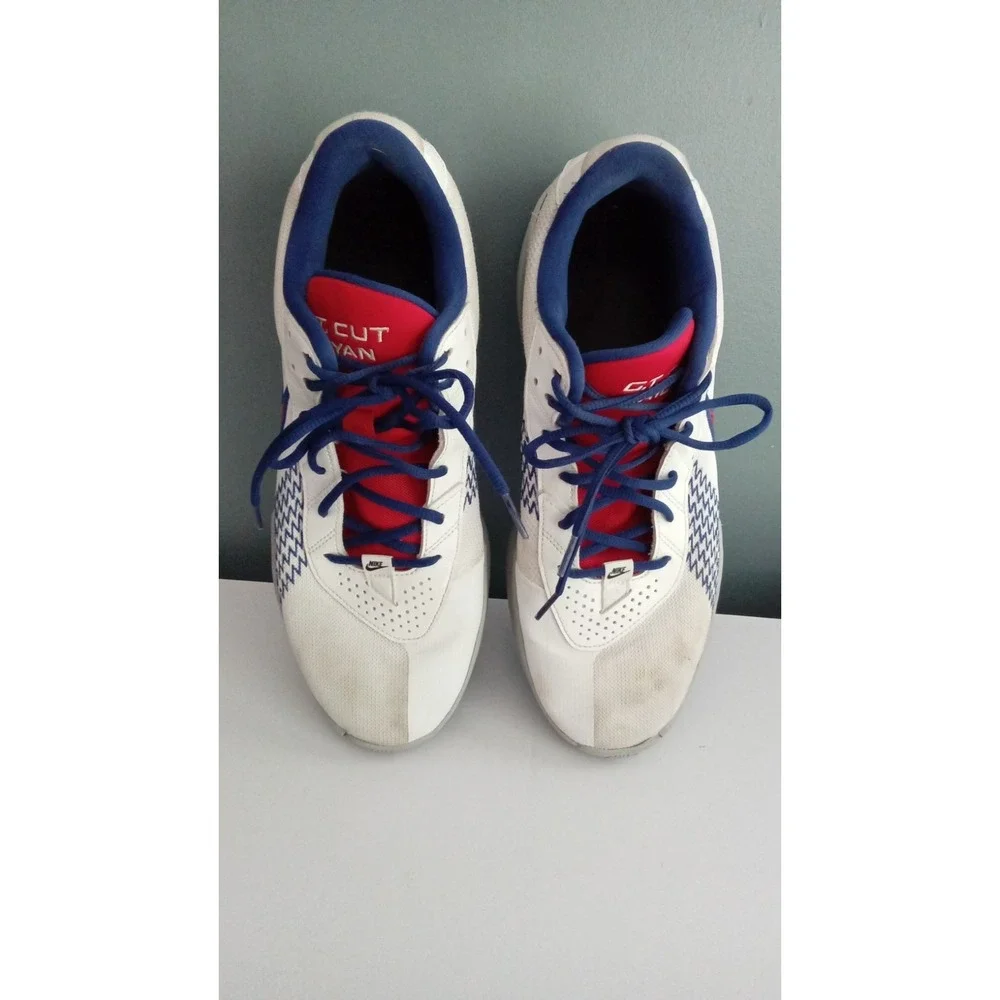 Nike G.T. Cut Ryan Basketball Shoes Sneakers Athletic White‎ Blue Red